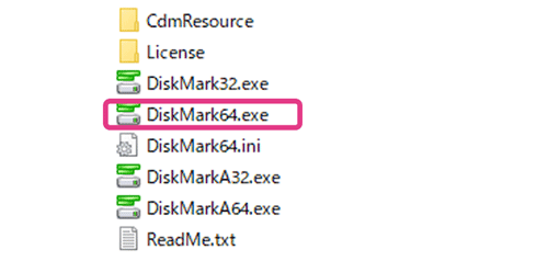 DiskMark64使い方